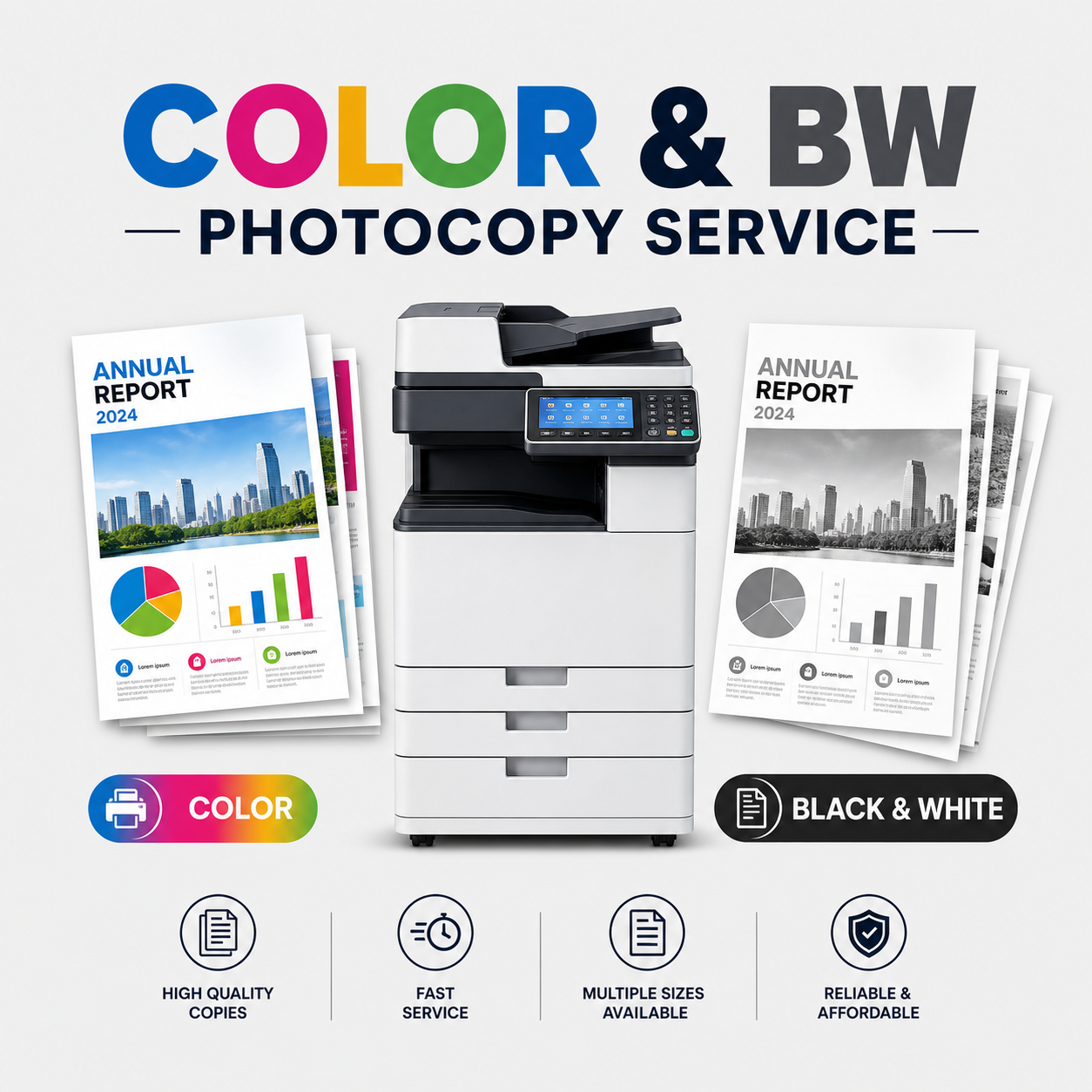 Montreal Color & BW Photocopy service